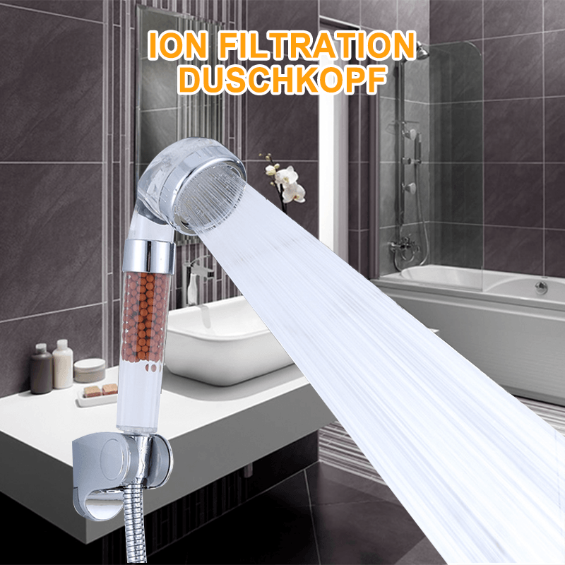 Frendorf | Premium Duschkopf Handbrause mit Ionenfilter wassersparend mit verstellbaren Wasserdruck