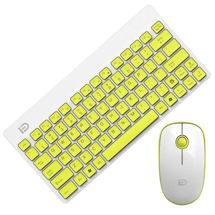 Frendorf | 2,4 GHz Ultrathin Tragbares Drahtloses Tastatur- und Maus-Combo Mit Multimedia-Shortcuts, Langer Akkulaufzeit & Ergonomisches Design