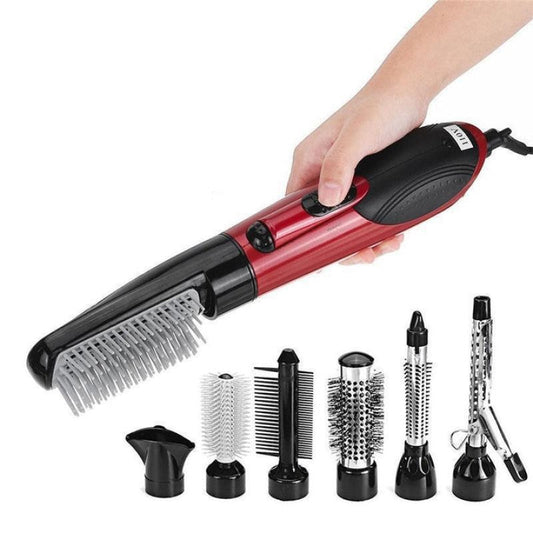 2-in-1 Warmluftstyler und rotierender Haartrockner