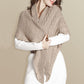 Frendorf | Dreieckiger Strickschal mit Leder-Schlaufe