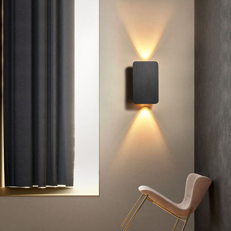 Frendorf | ZenLuxe Nordic Design LED Wandleuchte | Modernes Aluminium | Flaches Panel | Energiesparend | Dekolampe für Wohnzimmer &amp; Büro