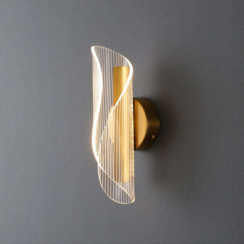 Moderne Acryl Locken LED Wandlampe