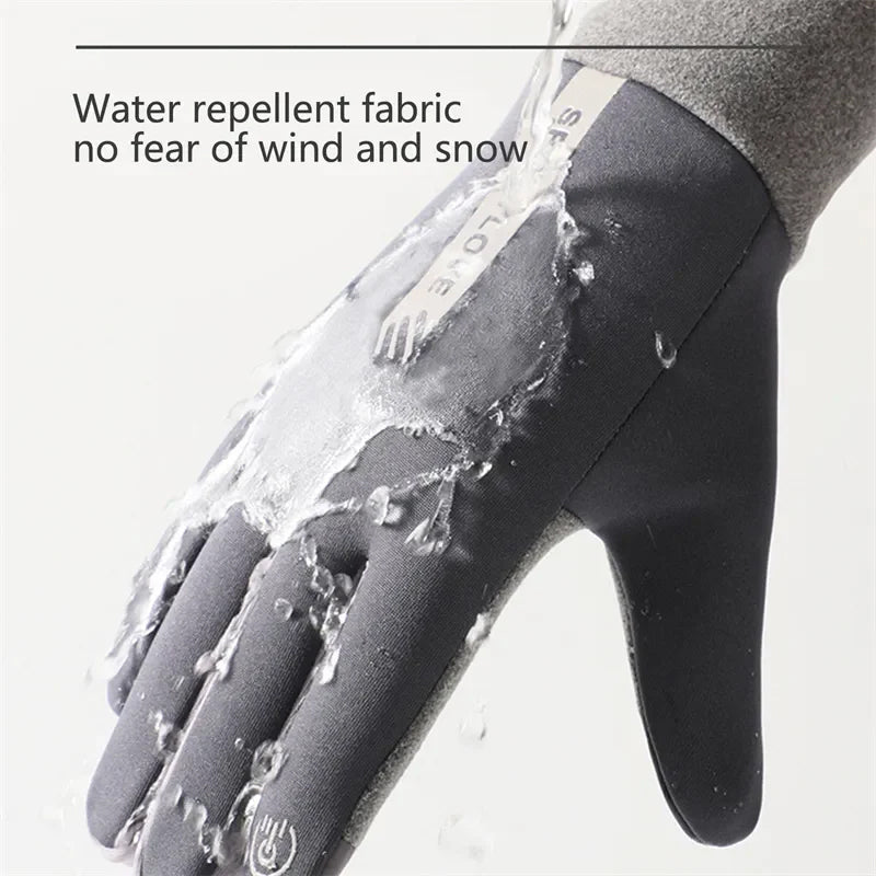 Wasserdichter, rutschfester und kältebeständiger Finger-Touchscreen-Handschuh