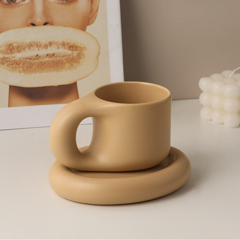 Nordic Minimalist Süße Dicke Tasse