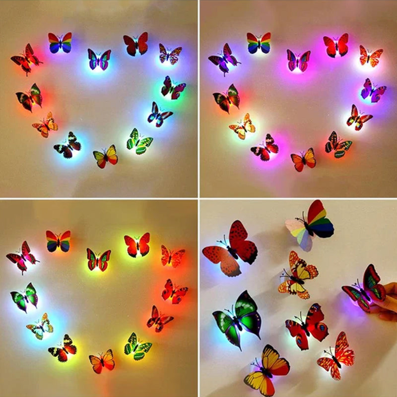 Frendorf | LumiWings - 3D bunte LED Schmetterlings Nachtlichter