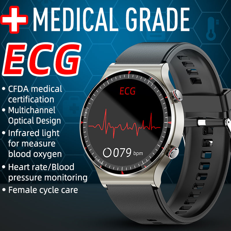 Frendorf |  CFDA EKG Blutsauerstoff Herzfrequenz Gesundheitsüberwachung Smart Watch