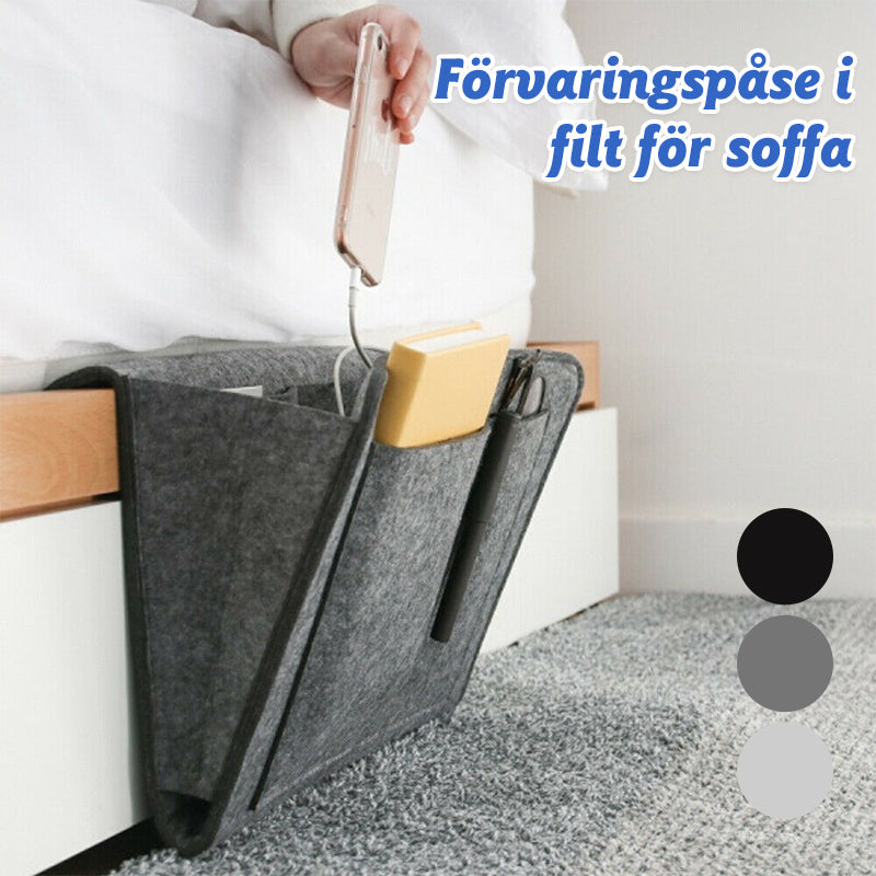 Aufbewahrungstasche aus Filz für Sofa und Bettrand