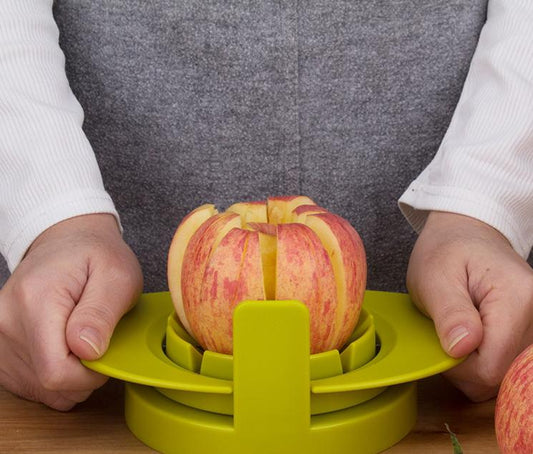 Frendorf | 3-in-1 Vielseitiger Griff-Schneider für Apfel, Mango, Tomate und mehr