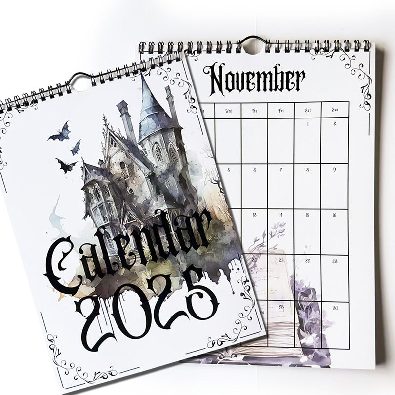 Frendorf | 2025 Vintage Gothic Castle Thema Wandkalender