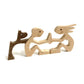 Frendorf | Haustierliebhaber Geschenke Holzskulptur Familie & Welpe Holzhandwerk Tischornamente