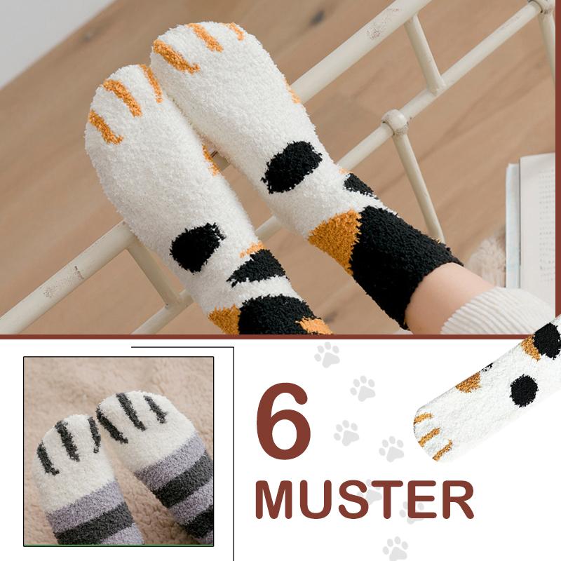 Frendorf | Dicke warme süße Katzenkrallen-Bodensocken