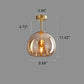 Frendorf | Nordora Luxus Rundglas-Deckenleuchte | Semi-Flush Mount | Modernes Skandinavisches Design