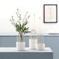 Frendorf | Artévo Eisen-Keramik Design Vase | Modernes Gittermuster | Elegante Dekoration | Für Wohnzimmer & Büro