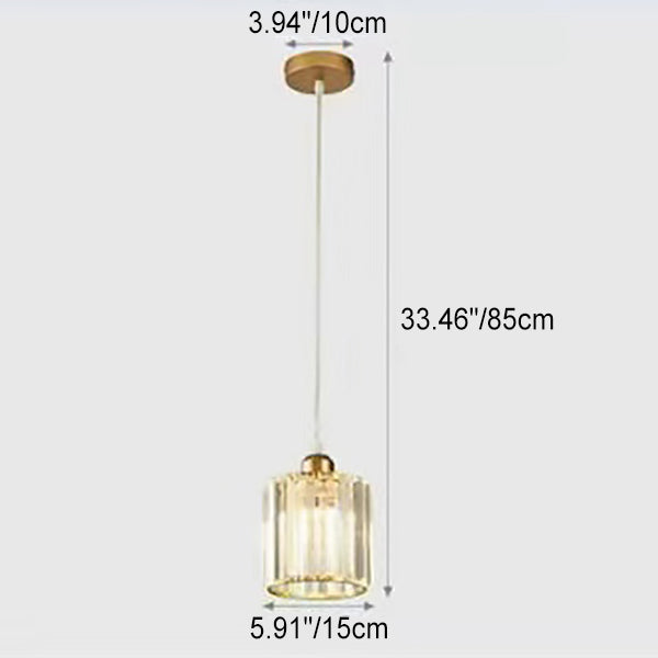 Frendorf | LumoraNova Kristall-Pendelleuchte | Moderner Luxus | LED Deckenleuchte für Schlafzimmer und Wohnbereich
