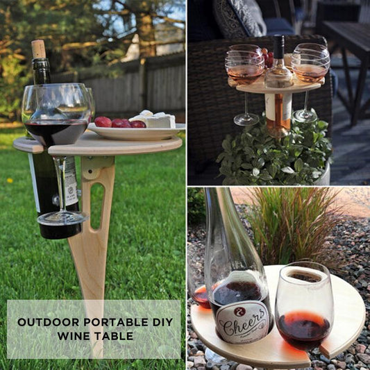 Outdoor tragbares do-it-yourself-Weinregal