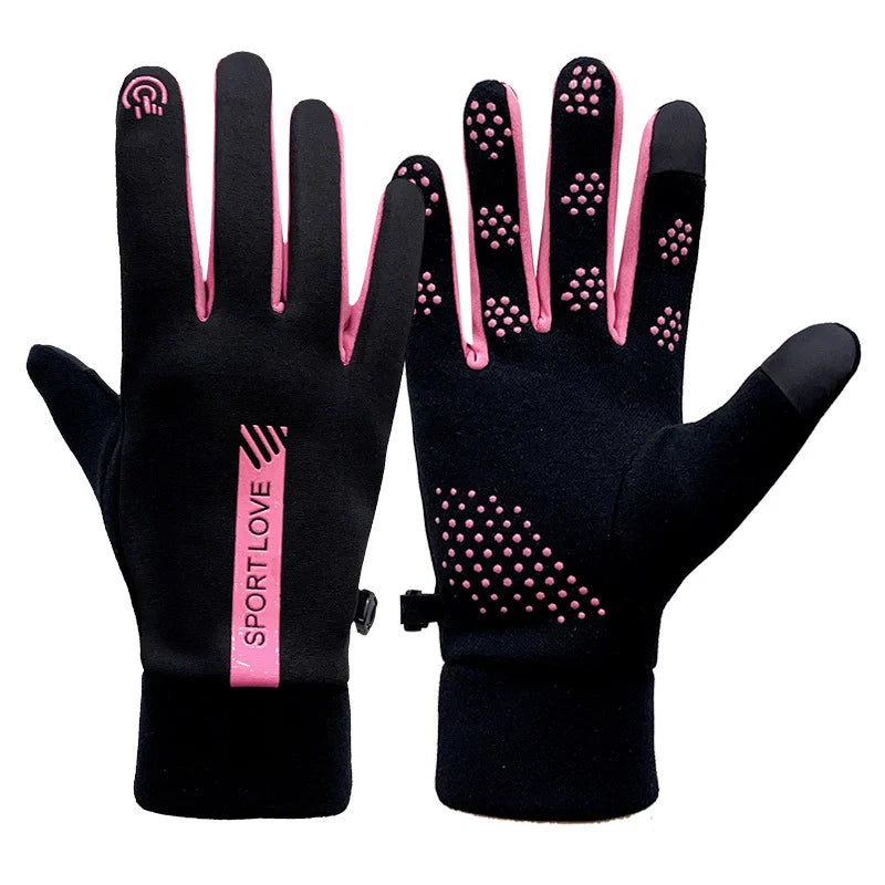 Wasserdichter, rutschfester und kältebeständiger Finger-Touchscreen-Handschuh