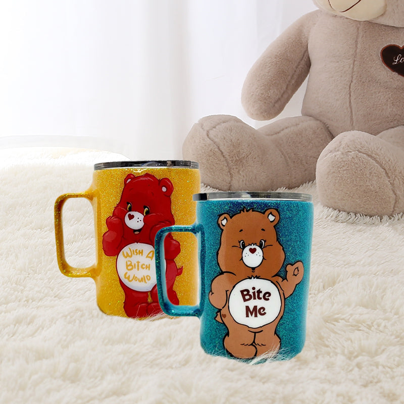 Frendorf | Bär Glitzer Edelstahl Becher