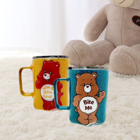 Frendorf | Bär Glitzer Edelstahl Becher