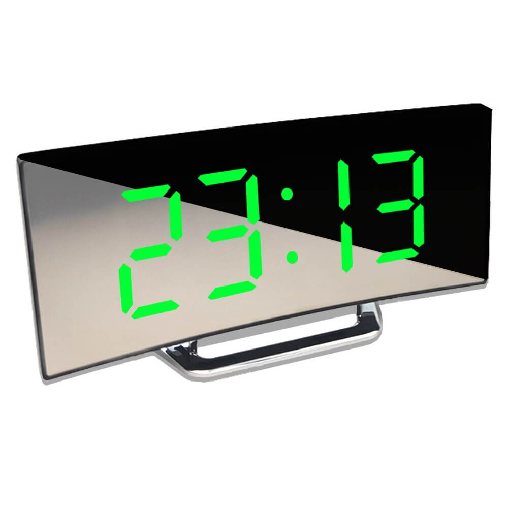 Gebogene LED Digitalwecker - Rass
