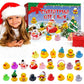 Frendorf | 24 Stück Weihnachts Gummi Enten Adventskalender