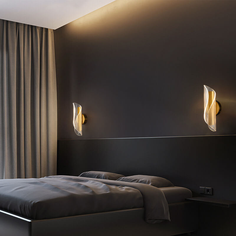 Moderne Acryl Locken LED Wandlampe
