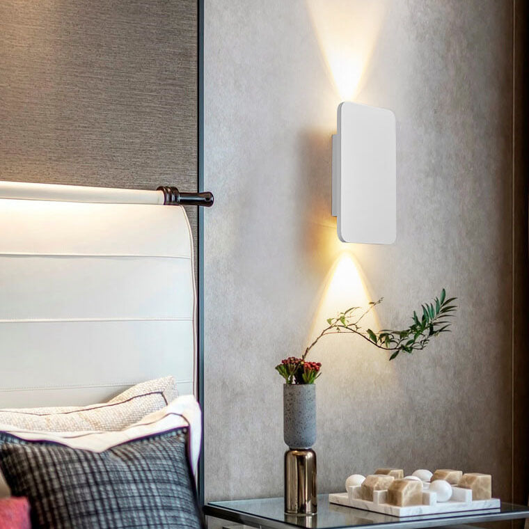 Frendorf | ZenLuxe Nordic Design LED Wandleuchte | Modernes Aluminium | Flaches Panel | Energiesparend | Dekolampe für Wohnzimmer &amp; Büro