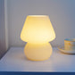 Kreative Glas-Pilz 1-Licht LED Nachtlicht Tischlampe