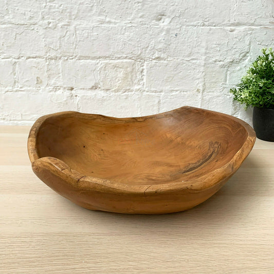 Teak Root Round Bowl Large 39cm