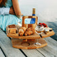 Frendorf | Tragbarer Holz Picknick Wein Tisch