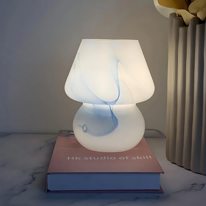 MarbleMush | Vintage LED Tischlampe für Schlafzimmer und stilvolle Innenraumgestaltung