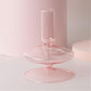 Frendorf | Rosivina Pink Glas Kerzenhalter & Vasen Set | Elegantes Design | Vielseitige Tischdekoration