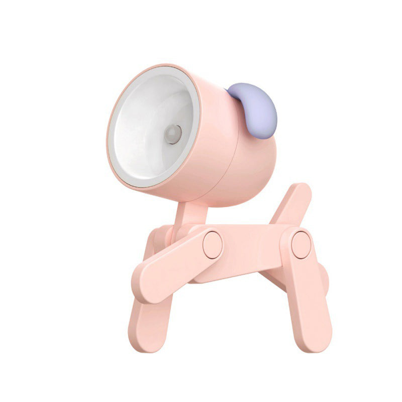 Frendorf | Mini LED süße Cartoon Tiere Welpe Reh Nachtlicht, verstellbarer kleiner Handyhalter Schreibtischlampe