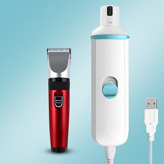 Frendorf | 2-in-1 Elektrischer Haustier-Nagelpolierer & -Trimmer, mit leisem Design, Schnellladung, sicher und effizient, geeignet für große und kleine Hunde/Katzen