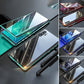 Frendorf | Magnetisches gehärtetes Glas doppelseitige Handyhülle für Samsung