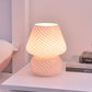 Frendorf | MiraGlow Retro Design Glas Pilz Tischlampe | LED Nachtlicht | Warmes Licht | Stimmungslicht | Deko für Zuhause