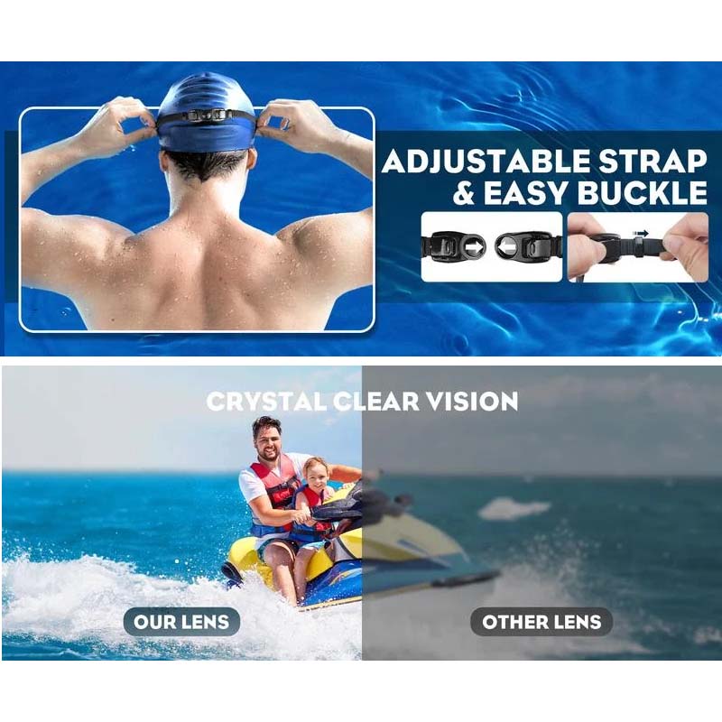 Frendorf | Weitwinkel-Schwimmbrille mit Antibeschlag-Effekt