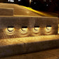 Frendorf | SolarCrest LED Wandleuchte | Halbkreis-Design | Solarbetrieben | Wasserdicht | Zaun- und Außenbeleuchtung