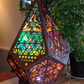 Glas-in-Block Stil LED Tischlampe - LumiAura