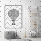 Kinderzimmer Ich liebe dich bis zum Mond und zurück Luftballon Poster