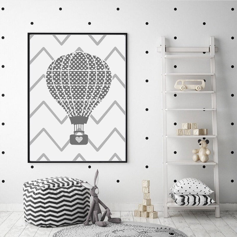 Kinderzimmer Ich liebe dich bis zum Mond und zurück Luftballon Poster