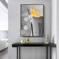 Schwarzes Weinglas mit Boot-Wandkunst - Leinwand-Wandbild