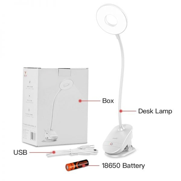 Drahtlose Bettseite Clip-On Lampe