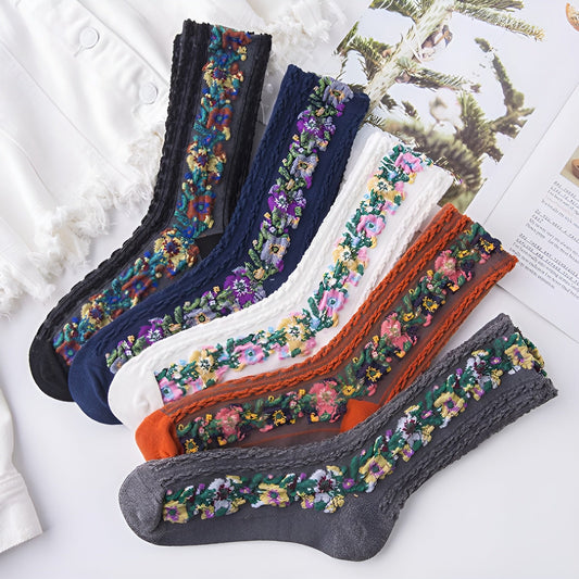 Frendorf | BloomSteps – Vintage-Stickersocken für stilvollen Komfort