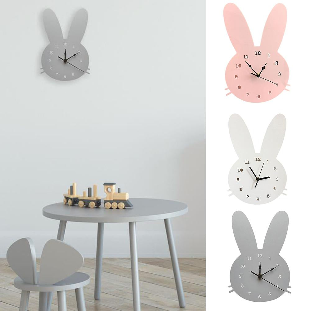 Frendorf | HopTock - Schönes Kaninchen-Wanduhr für Spielplätze