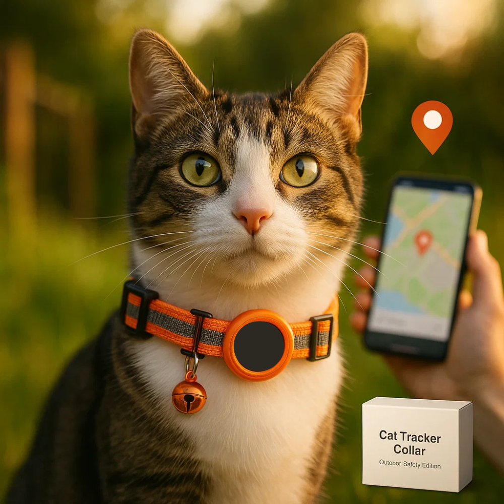 Frendorf | Katzen GPS Tracker Halsband | Schnellverschluss, reflektierendes Design & strapazierfähig für Outdoor-Sicherheitsabenteuer