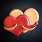 Frendorf | HeartCraft Liebevolle Herz-Anstecker aus Holz | Intarsien-Design | Nachhaltige Accessoires