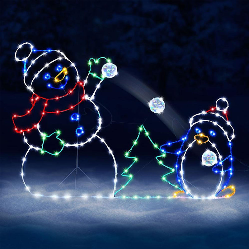 Frendorf | Verspieltes animiertes Schneeballlicht