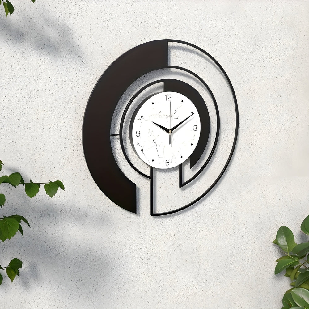 Frendorf | SerenityTick – Leises geometrisches Wanduhr mit ruhigem Lauf für friedliche Räume