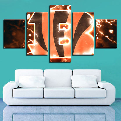 Cincinnati Bengals 5 Teiliges-Canvas Wandkunst Gemälde