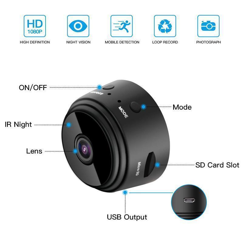 1080p Magnetische WiFi Mini Kamera